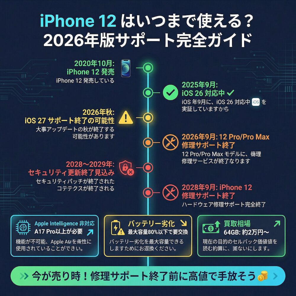 iPhone12はいつまで使える？