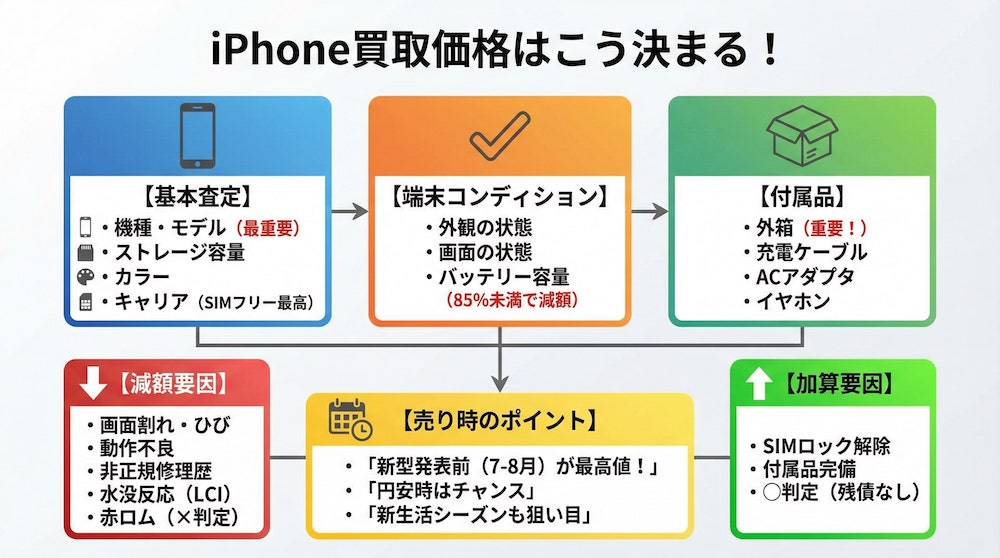 iphoneの買取価格はこう決まる！